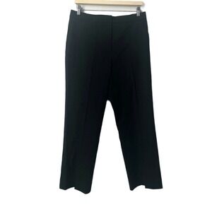 St. John Fall 2021 Wool Blend Pleat Front‎ Suit Pants Black Quiet Luxury Size 6